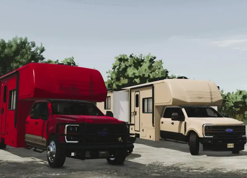 Camper mit Mannschaftskabine