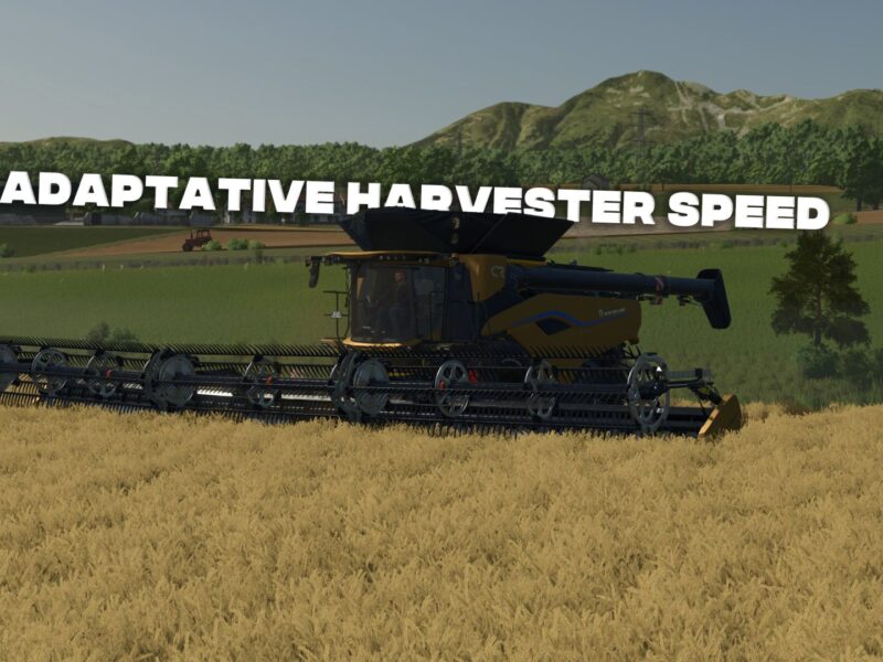 Anpassende Erntegeschwindigkeit